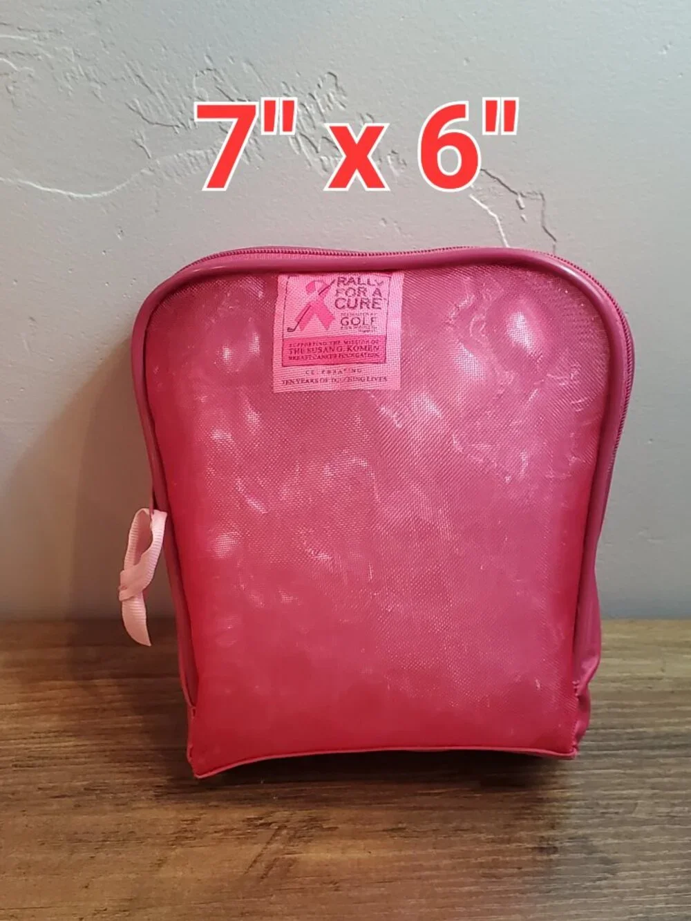 Breast Cancer Awareness Cosmetic, Toiletry & Travel Organizer